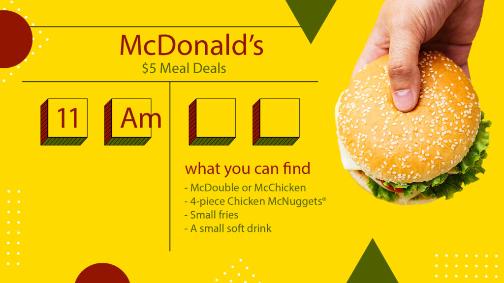 Mcdonalds $5 meal deals